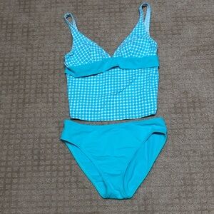La Blanca Aqua Blue Tankini Set